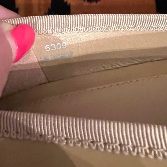 TORY BURCH Chelsea Charm Patent Leather Pump Block Heel Nude Size 10.5 NEW! - Picture 16 of 16